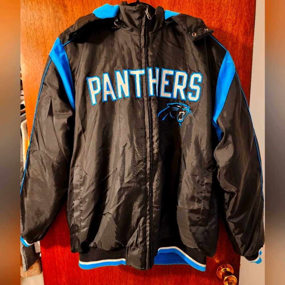 NFL Glll Carolina Panthers fleece lined jacket